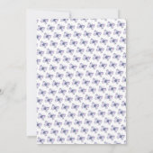 ワイルドフラワーバタフライガーデンラベンダーベビーシャワー 招待状 (裏面)