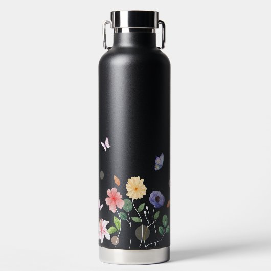ワイルドフラワーバタフライガーデン ウォーターボトル (正面)