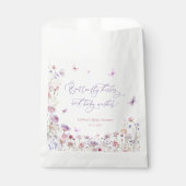 ワイルドフラワーバタフライキスベビーシャワー フェイバーバッグ (正面)