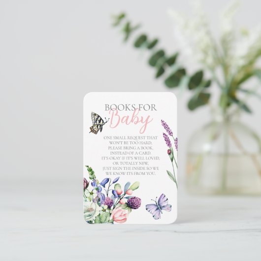 ワイルドフラワーバタフライジャーブヘミアンブックリクエスト エンクロージャーカード (スタンド正面)