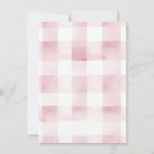 ワイルドフラワーバタフライバニーウサギ誕生日 招待状 (裏面)