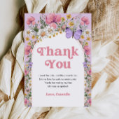 ワイルドフラワーバタフライバーサデイサンクス 招待状