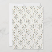 ワイルドフラワーバタフライビーウォーターカラーブライダルシャワー 招待状