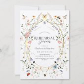 ワイルドフラワーバタフライビーリハーサルディナー 招待状 (正面)