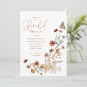 ワイルドフラワーバタフライフローラブライダルブランチ 招待状 (スタンド正面)