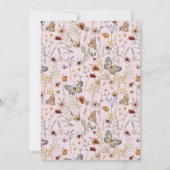 ワイルドフラワーバタフライフローラ保存日 セーブザデート (裏面)