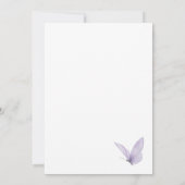 ワイルドフラワーバタフライブライダルシャワー 招待状 (裏面)