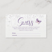 ワイルドフラワーバタフライ推測ゲームのカードの数 エンクロージャーカード (正面)