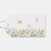 ワイルドフラワーバタフライ水彩ありがとう ギフトタグ (裏面横)