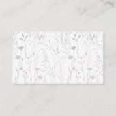 ワイルドフラワーバタフライ水彩おむつくじカード エンクロージャーカード (裏面)