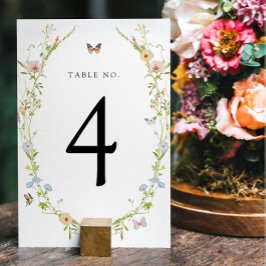 ワイルドフラワーバタフライ テーブルナンバー