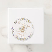 ワイルドフラワーバニーラビット誕生日メッセージカード フェイバータグ (インサイチュ)