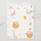  ワイルドフラワーバニー招待状 招待状 (裏面)