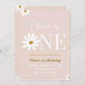  ワイルドフラワーバニー招待状 招待状 (正面/裏面)