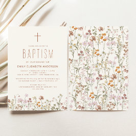 ワイルドフラワーバプティスガーデンイン開花テラコッタ 招待状