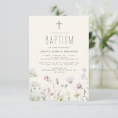 ワイルドフラワーバプティスガーデンイン開花ボホ 招待状 (スタンド正面)