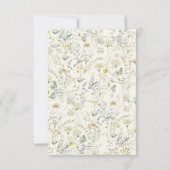 ワイルドフラワーバプティスガーデンイン開花ボホ 招待状 (裏面)