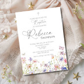 ワイルドフラワーバプティスガール招待状 招待状