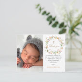  ワイルドフラワーバプティスピンクガールサンキューカード サンキューカード (スタンド正面)