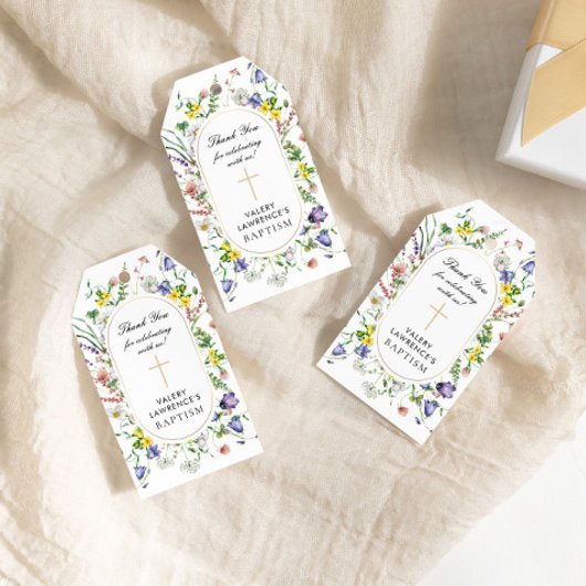 ワイルドフラワーバプティスボホシック ギフトタグ