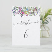 ワイルドフラワーバプテスマの座席表の番号 (スタンド正面)