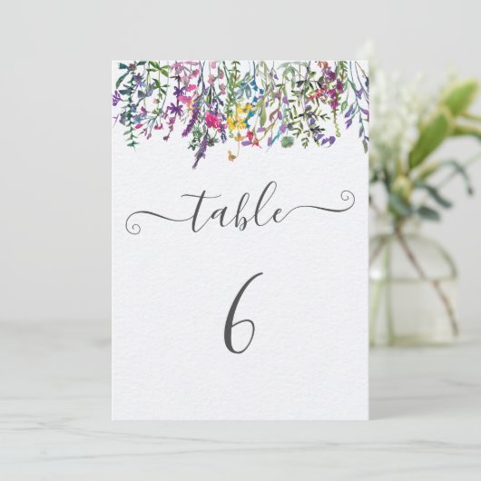 ワイルドフラワーバプテスマの座席表の番号 (スタンド正面)