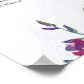 ワイルドフラワーバプテスマの表座席表 ポスター (角)