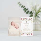 ワイルドフラワーバプテスマ写真ありがとう ポストカード (スタンド正面)