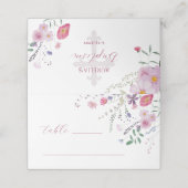 ワイルドフラワーバプテスマ折り座席表 プレイスカード (外部開封)