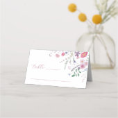 ワイルドフラワーバプテスマ折り座席表 プレイスカード (正面)