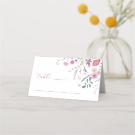 ワイルドフラワーバプテスマ折り座席表 プレイスカード