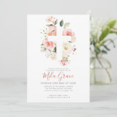 ワイルドフラワーバプテスマ招待状ガール 招待状 (スタンド正面)