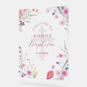 ワイルドフラワーバプテスマ アクリルサイン (傾斜)