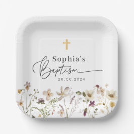 ワイルドフラワーバプテスマ ペーパープレート