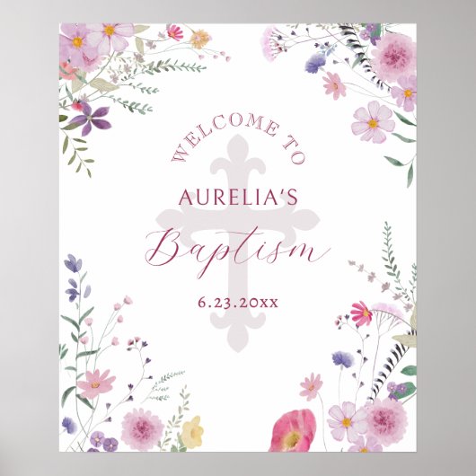 ワイルドフラワーバプテスマ ポスター (正面)