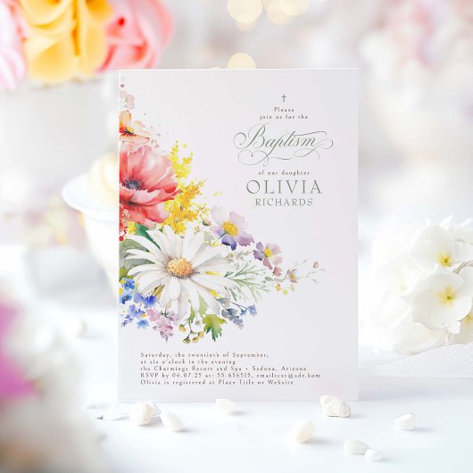 ワイルドフラワーバプテスマ 招待状