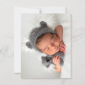 ワイルドフラワーバプテスミガールバプテスマサンキューカード サンキューカード (裏面)