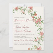 ワイルドフラワーバラ春ガーランドリハーサルディナー 招待状 (正面)