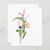 ワイルドフラワーバンチのスクラップブックの背景 (正面/裏面)