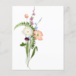 ワイルドフラワーバンチのスクラップブックの背景