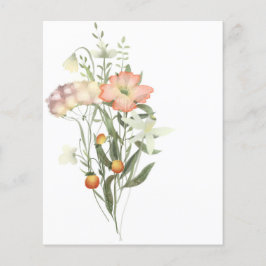 ワイルドフラワーバンチのスクラップブックの背景