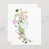 ワイルドフラワーバンチのスクラップブックの背景 (正面/裏面)