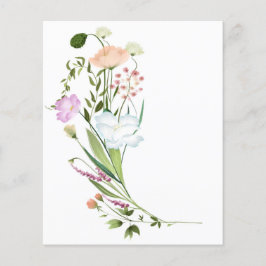 ワイルドフラワーバンチのスクラップブックの背景