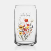ワイルドフラワーバンチ |春フローラ |カスタマイズ可能 ガラス缶 (裏面)