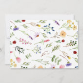 ワイルドフラワーバースデーパーティーサンキューカード サンキューカード (裏面)