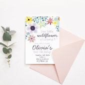 ワイルドフラワーバースデーパーティー招待状 招待状