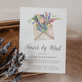 ワイルドフラワーバーチャルベビーまたはブライダルシャワーバイメール 招待状