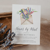 ワイルドフラワーバーチャルベビーまたはブライダルシャワーバイメール 招待状