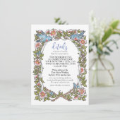 ワイルドフラワーバードパ縁どステルホワイト詳細かわいらし エンクロージャーカード (スタンド正面)