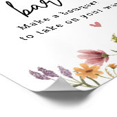 ワイルドフラワーバーフラワーステーション標識 ポスター (角)